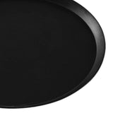 Maxbell 13.62inch Round Serving Tray Tableware Cup Holder for Bar Buffet Dining Room Black