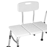 Maxbell Inside Shower Bench Extended Comfortable Transfer Bench for Disabled Seniors