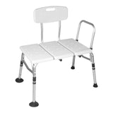 Maxbell Inside Shower Bench Extended Comfortable Transfer Bench for Disabled Seniors