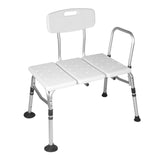 Maxbell Inside Shower Bench Extended Comfortable Transfer Bench for Disabled Seniors