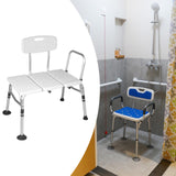 Maxbell Inside Shower Bench Extended Comfortable Transfer Bench for Disabled Seniors