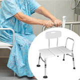 Maxbell Inside Shower Bench Extended Comfortable Transfer Bench for Disabled Seniors