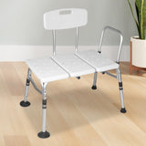 Maxbell Inside Shower Bench Extended Comfortable Transfer Bench for Disabled Seniors
