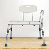 Maxbell Inside Shower Bench Extended Comfortable Transfer Bench for Disabled Seniors