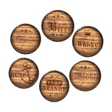 Maxbell 6 Pieces Wood Coasters for Drinks Coaster Set for Coffee Table Farmhouse Bar