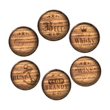 Maxbell 6 Pieces Wood Coasters for Drinks Coaster Set for Coffee Table Farmhouse Bar
