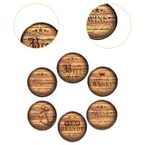 Maxbell 6 Pieces Wood Coasters for Drinks Coaster Set for Coffee Table Farmhouse Bar