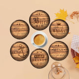Maxbell 6 Pieces Wood Coasters for Drinks Coaster Set for Coffee Table Farmhouse Bar