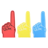 Maxbell Giant Foam Finger Prop Creative for Athletic Meeting Concert Basketball Game Red