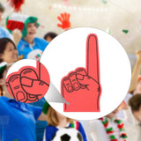 Maxbell Giant Foam Finger Prop Creative for Athletic Meeting Concert Basketball Game Red