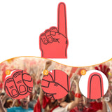 Maxbell Giant Foam Finger Prop Creative for Athletic Meeting Concert Basketball Game Red