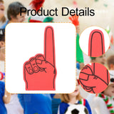 Maxbell Giant Foam Finger Prop Creative for Athletic Meeting Concert Basketball Game Red