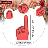Maxbell Giant Foam Finger Prop Creative for Athletic Meeting Concert Basketball Game Red