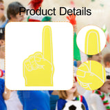 Maxbell Giant Foam Finger Prop Creative for Athletic Meeting Concert Basketball Game Yellow
