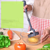 Maxbell Potato Masher Cooking Mashing Utensil Food Masher for Fruits Beans Blue