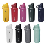 Maxbell Insulated Water Bottle 1180ml Outdoor Drinking Cup for Hiking Office Camping white