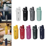 Maxbell Insulated Water Bottle 1180ml Outdoor Drinking Cup for Hiking Office Camping white