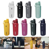 Maxbell Insulated Water Bottle 1180ml Outdoor Drinking Cup for Hiking Office Camping white