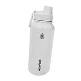 Maxbell Insulated Water Bottle 1180ml Outdoor Drinking Cup for Hiking Office Camping white