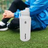 Maxbell Insulated Water Bottle 1180ml Outdoor Drinking Cup for Hiking Office Camping white
