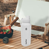 Maxbell Insulated Water Bottle 1180ml Outdoor Drinking Cup for Hiking Office Camping white