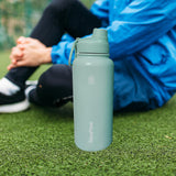 Maxbell Insulated Water Bottle 1180ml Outdoor Drinking Cup for Hiking Office Camping green