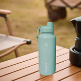 Maxbell Insulated Water Bottle 1180ml Outdoor Drinking Cup for Hiking Office Camping green