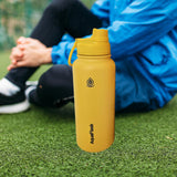 Maxbell Insulated Water Bottle 1180ml Outdoor Drinking Cup for Hiking Office Camping yellow