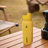 Maxbell Insulated Water Bottle 1180ml Outdoor Drinking Cup for Hiking Office Camping yellow