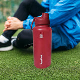 Maxbell Insulated Water Bottle 1180ml Outdoor Drinking Cup for Hiking Office Camping red