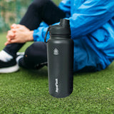 Maxbell Insulated Water Bottle 1180ml Outdoor Drinking Cup for Hiking Office Camping dark green