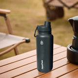 Maxbell Insulated Water Bottle 1180ml Outdoor Drinking Cup for Hiking Office Camping dark green