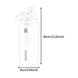 Maxbell Insulated Water Bottle 1180ml Outdoor Drinking Cup for Hiking Office Camping dark blue