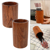 Maxbell Chopsticks Rack Wood Kitchen Cutlery Rack for Kitchen Decor Countertop Party 8.5x13cm