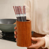 Maxbell Chopsticks Rack Wood Kitchen Cutlery Rack for Kitchen Decor Countertop Party 8.5x13cm