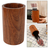 Maxbell Chopsticks Rack Wood Kitchen Cutlery Rack for Kitchen Decor Countertop Party 8.5x15cm