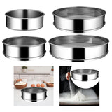 Maxbell Stainless Steel Flour Sifter Sturdy Reusable Cookware for Baking Flour Sieve 15cm