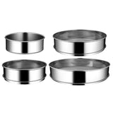 Maxbell Stainless Steel Flour Sifter Sturdy Reusable Cookware for Baking Flour Sieve 15cm