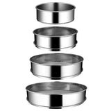 Maxbell Stainless Steel Flour Sifter Sturdy Reusable Cookware for Baking Flour Sieve 15cm