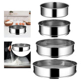 Maxbell Stainless Steel Flour Sifter Sturdy Reusable Cookware for Baking Flour Sieve 15cm