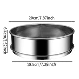 Maxbell Stainless Steel Flour Sifter Sturdy Reusable Cookware for Baking Flour Sieve 20cm