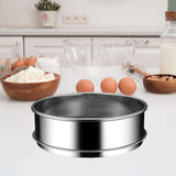 Maxbell Stainless Steel Flour Sifter Sturdy Reusable Cookware for Baking Flour Sieve 20cm