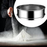 Maxbell Stainless Steel Flour Sifter Sturdy Reusable Cookware for Baking Flour Sieve 20cm