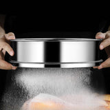 Maxbell Stainless Steel Flour Sifter Sturdy Reusable Cookware for Baking Flour Sieve 20cm