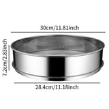 Maxbell Stainless Steel Flour Sifter Sturdy Reusable Cookware for Baking Flour Sieve 30cm