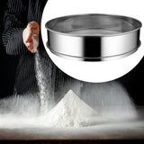 Maxbell Stainless Steel Flour Sifter Sturdy Reusable Cookware for Baking Flour Sieve 30cm
