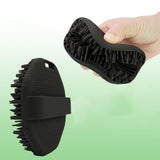 Maxbell Body Scrubber Handheld Premium Bath Massage Tool for Men and Women Showering Black