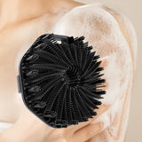 Maxbell Body Scrubber Handheld Premium Bath Massage Tool for Men and Women Showering Black