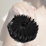 Maxbell Body Scrubber Handheld Premium Bath Massage Tool for Men and Women Showering Black