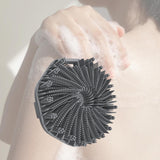 Maxbell Body Scrubber Handheld Premium Bath Massage Tool for Men and Women Showering Gray